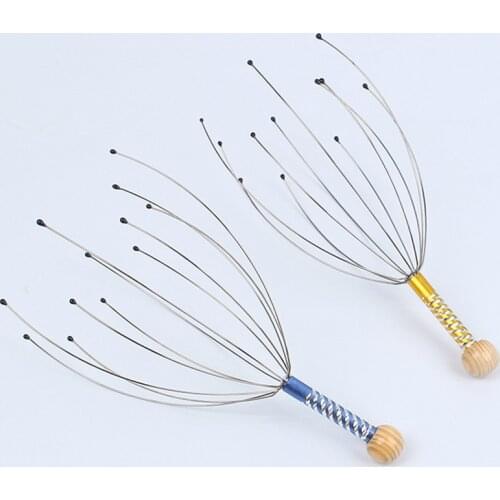 Head Relax Massager Healing Neck Claw Massage Anti-stress Pain Relief Octopus Scalp Relax Spa Headache Stimulate Blood Circulate