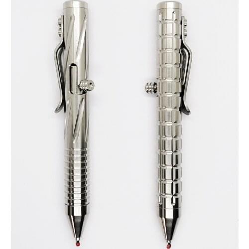 Bolt-Action Ballpoint Pen for Men & Women Ink Refillable Retractable Office Business Writing Pen Self-Defense EDC