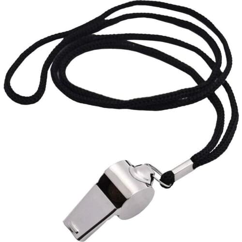 Referee Whistle Stainless Steel Extra Loud Whistle For School Sports Fitness Accessories Referee Sports Judge Whistle Wholesale