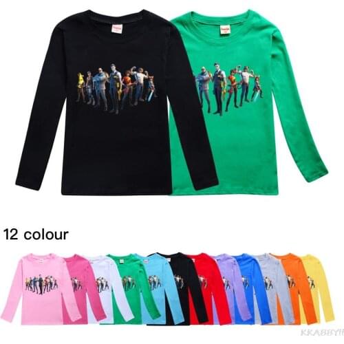 Fortnites Printed Sweatshirts Outwear Children Boy and girl Cartoon Pullover Kids Clothes
