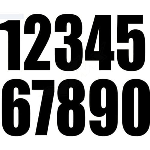 Die Cut Racing Number Car Sticker for Car Motor Bike Truck Laptop Helmet BMW Mercedes Benz Vinyl Daecl,20cm*20cm