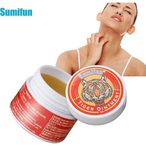 Sumifun 1/3Pcs Red Tiger Balm Cooling Oil Dizziness Headache Stuffy Nose Relief Cream Arthritis Muscle Medical Tiger Ointment
