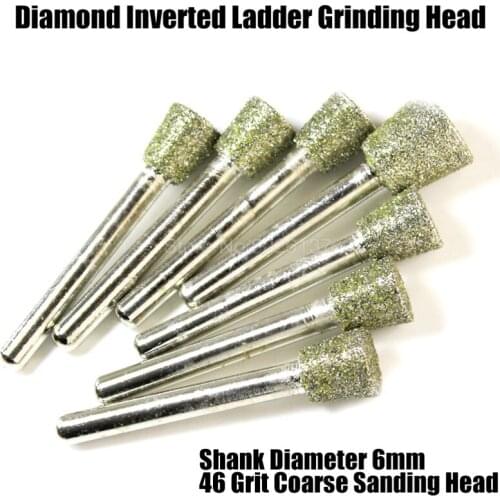 1Pcs 46 Grit 3.0mm Rod Large Coarse Sand Inverted Ladder Grinding Head Diamond Needle Chainsaw Sharpener Burr Stone File Chain