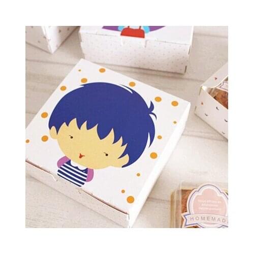 12*12*4.5cm Cartoon character decoration cake box candy box biscuit packing box gift boxes100piece\lot Fast shipping