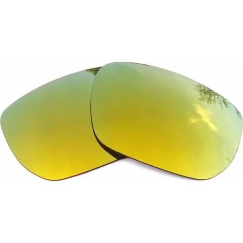 24K Gold Mirrored Polarized Replacement Lenses for Style Switch Sunglasses Frame 100% UVA & UVB