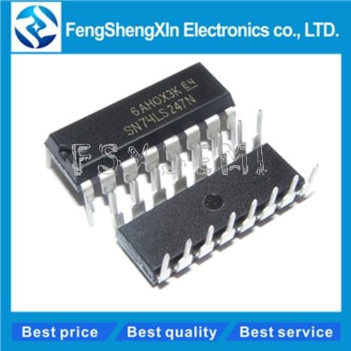 5pcs/lot SN74LS247N HD74LS247P 74LS247 DIP-16 BCD-TO-SEVEN-SEGMENT DECODERS/DRIVERS IC