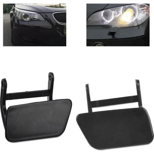 51117060586 51117060585 2pcs Headlight Washer Nozzle Cover Cap fit For BMW E60 E61 525i 525xi 528i 528xi 535xi 545i 550i