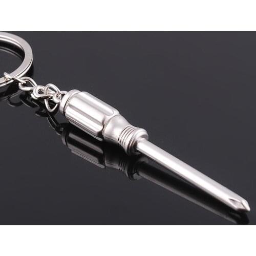 FREE SHIPPING BY DHL 200pcs/lot 2015 Fashion Metal Mini Screwdriver Shaped Keychains Zinc Alloy Novelty Keyrings for Promotion