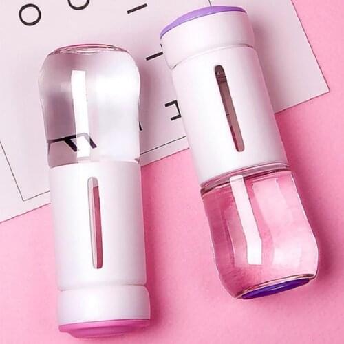 Water bottle glass Small School water bottle Student Girl Leakproof Travel Carrying Drinkware Dropship