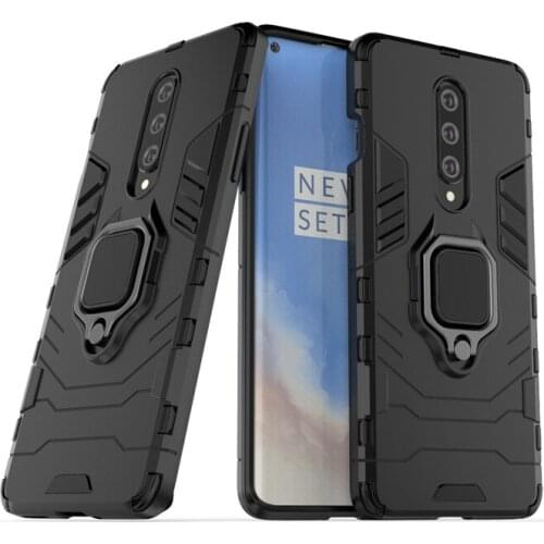 Ring Holder Case For Oneplus 8 Cover Shockproof Armor Housings Protective Hard Back Phone Bumper For Oneplus 8 Pro Case Funda