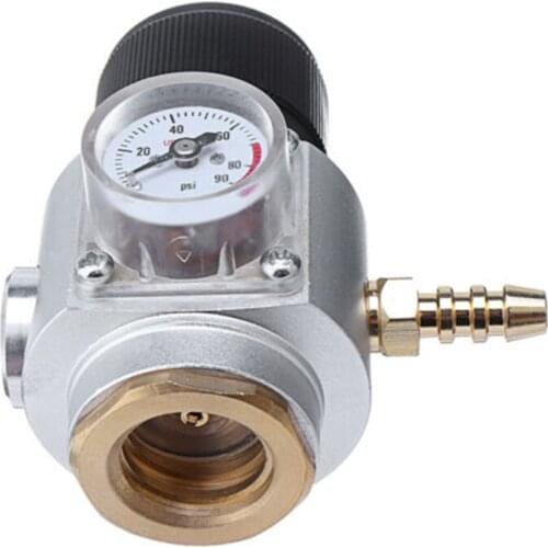 0-90 PSI CO2 Regulator Soda Pressure Gauge CO2 Charger Draft Beer Kegerator Soda Brewing Regulator