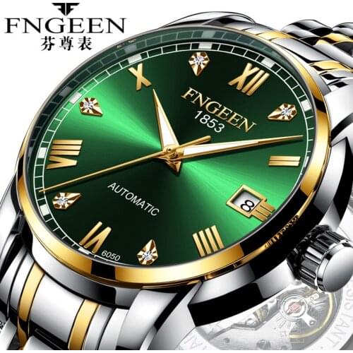 Hot Luminous Clock Waterproof Mechanical Watch Mens Steel Wristwatch Relogio Masculino Top Brand Business Watches Men Automatic