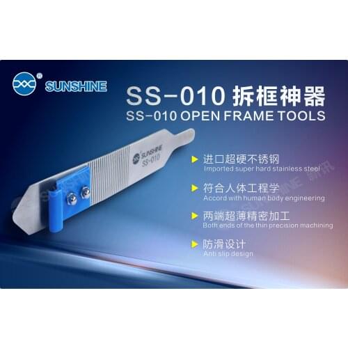SUNSHINE SS-010 Open Frame Tools Super Hard Stainless Steel Anti Slip For IPhone IPad Samsung Repair Remove Tools