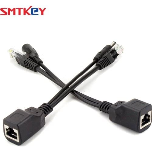 30M - 50M POE Adapter Cable Passive Power POE Splitter Injector Power Supply Module 12-48v For IP Camera