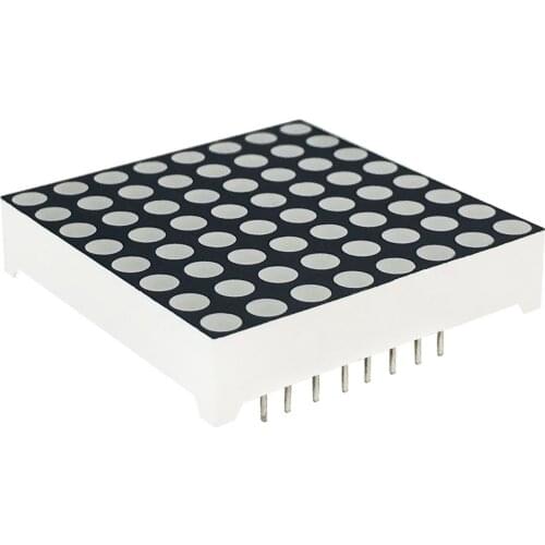 MCIGICM 32mm Square 8*8 Red Color 3mm LED Common Anode Matrix Screen - Super Bright 32mm*32mm