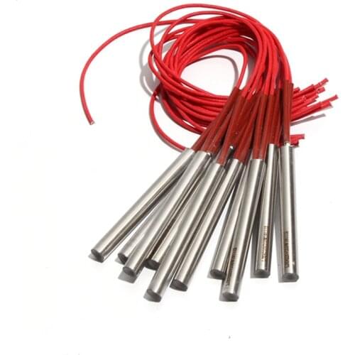 5PCS 17mm 38~48mm 201SUS Cartridge Heater 110V/220V/380V Heating Tube 160W/170W/180W/190W/200W Resistance Element