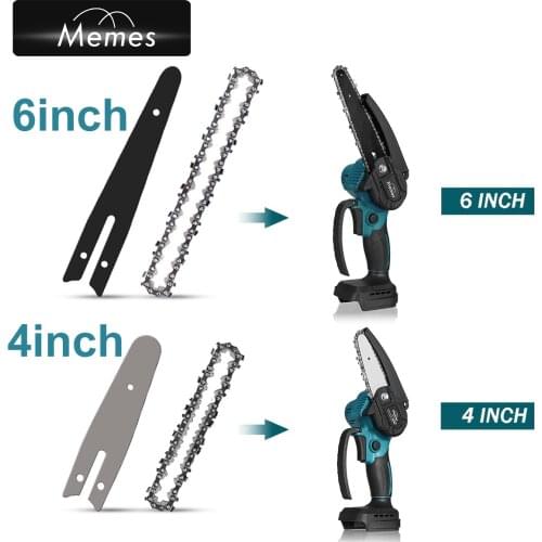 4/6 inch Chain Guide Electric Chainsaw Accessory Replacement Chains and Guide Used For Logging Pruning Garden Tool