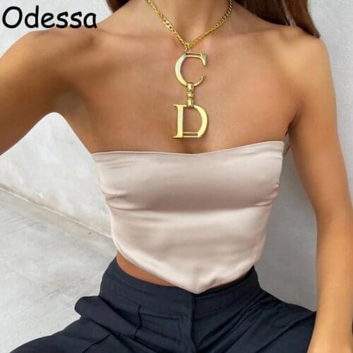Odessa Off Shoulder Black Corset Crop Top Sexy Y2K Party Backless Women Sleeveless Slash Neck Summer Tube Tank Top Femme Bustier