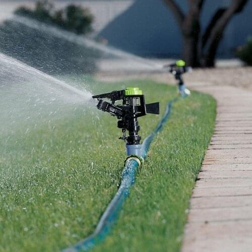 Garden Lawn Sprayer 360 Rotating Automatic Irrigation System Covering Adjustable Large Area Micro-Irrigation Hose End Sprinkler