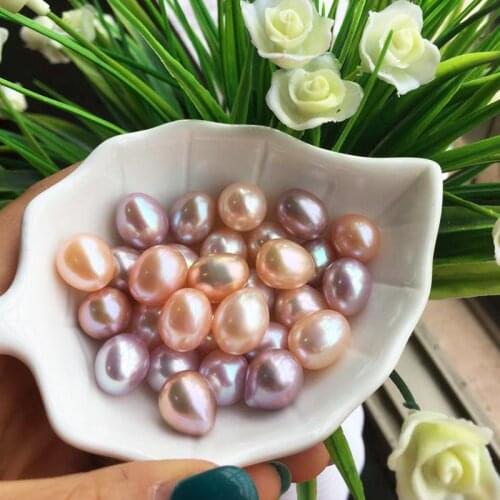 Wholesale 3A Half-hole Rice-shaped freshwater Pearl 5mm-11mm natural loose pearl for making Necklace Accessories