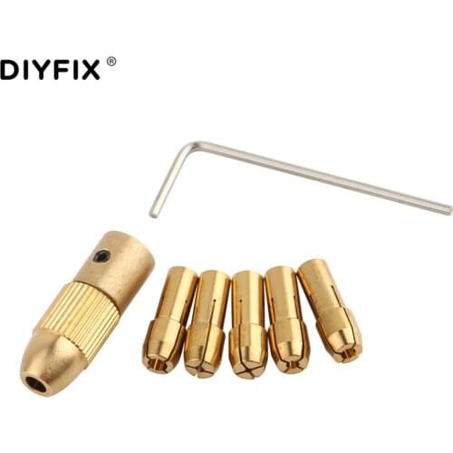 Mini Drill Chucks Fixture Clamp 1.0-3.0mm For Micro Twist Electronic Drill Collet Clamp Set Power Tool Accessories With Wrench