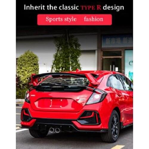 Suitable for Honda 16-21 new 10 generation Civic to upgrade the large tail spoiler without punching