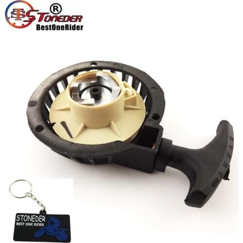 STONEDER Aluminum Pull Start Recoil Starter Part For Pocket Bike Mini Moto Dirt Kids ATV Quad Minimoto 2 Stroke 47cc 49cc Engine