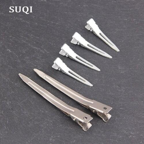 SUQI High Quality Thicker Hair Clip Duck Bill Clip One-word Clip springs Clip Black BB Hair Clip 20 teeth comb Accessories DIY