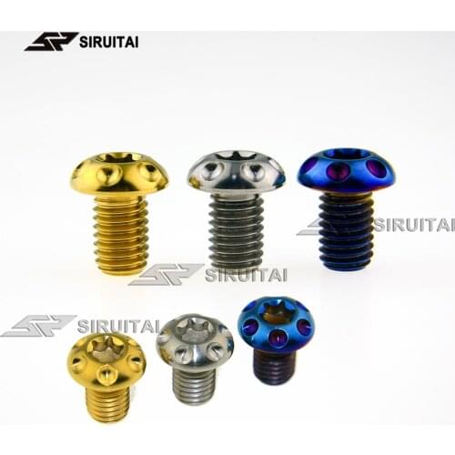 1pcsTitanium alloy Screw semicircle head flower Type m8x12mm decorative Retrofit repair Screws