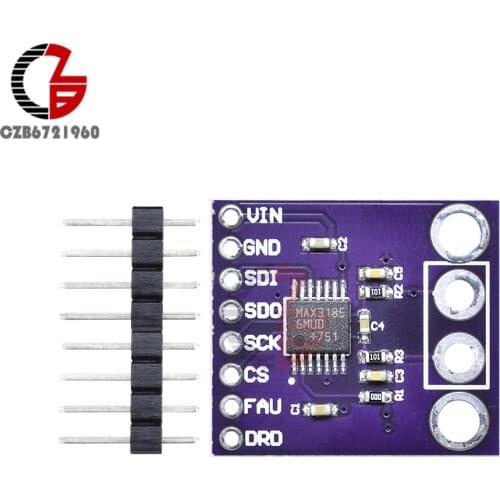 High Accuracy MAX31856 Digital Thermocouple Module A/D Converter Cold Junction Automatic Linearization Correction Full Scale
