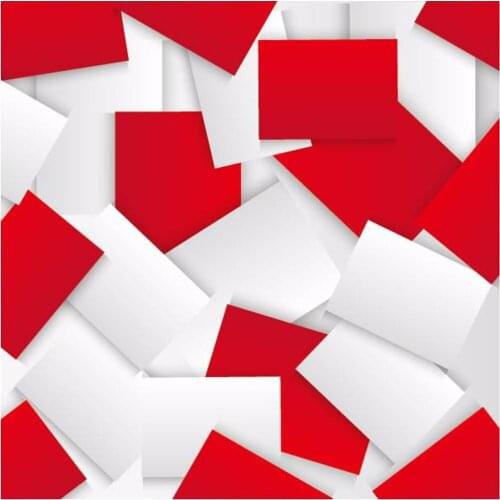 3D Curtain Photo Custom Size Red And White Squares Curtains For Bedroom Curtains For Living Room Decorative Curtain