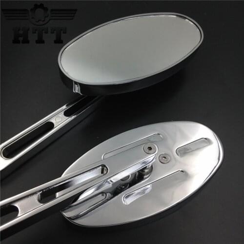 Aftermarket motorcycle parts Alloy Rearview Oval Mirror for Honda CBR600 F4/F4i 900RR 929RR 954RR RC51 chrome