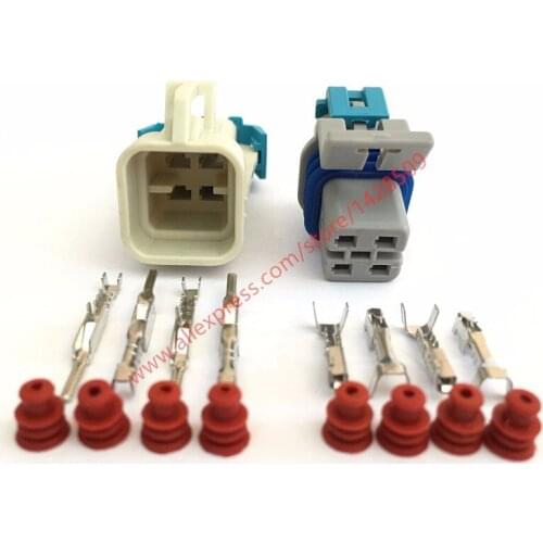 10 Sets 4 Pin 15326423 12176896 Delphi GM LS2 O2 Waterproof Female Male Automotive Electrical Connector