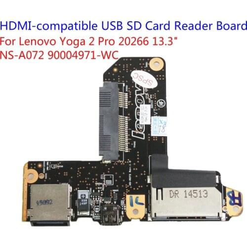 90004971-WC HDMI-compatible USB SD Card Reader Board For Lenovo Yoga 2 Pro 20266 13.3" NS-A072
