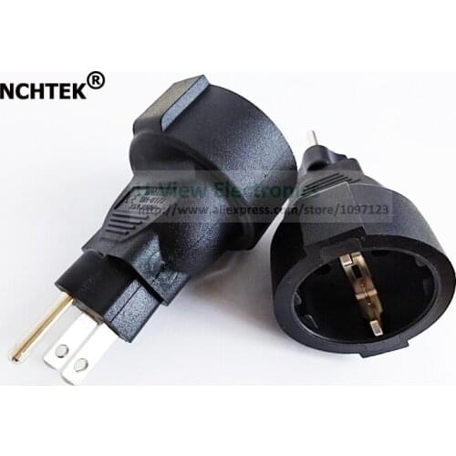 NCHTEK USA Male to CEE 7/7 European Female Power Adapter For PDU UPS/Free Shipping/1PCS