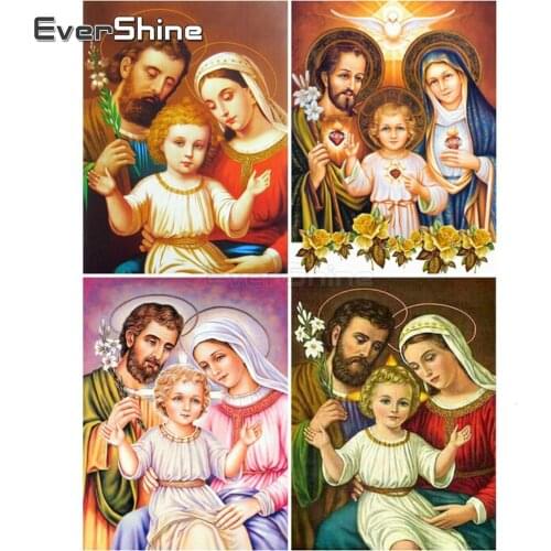 EverShine Diamond Painting 5D Full Square Cross Stitch Picture Rhinestones Diamond Embroidery Religion Bead Handmade Art Hobby