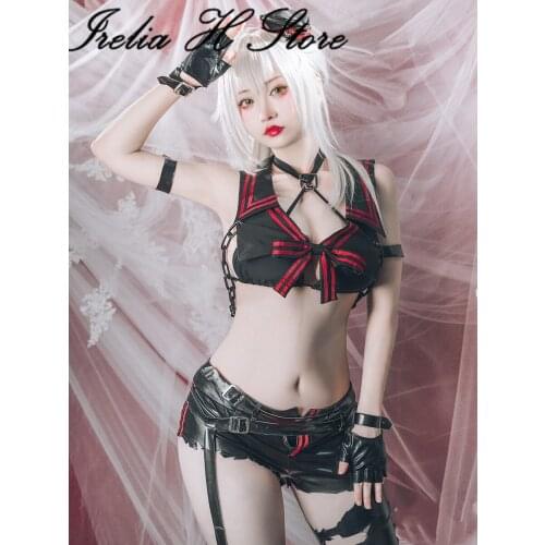 Irelia H Store Fate/Grand Order Jeanne d'Arc Sexy Swimsuit bikini Cosplay Costume summer shorts uniform skirt