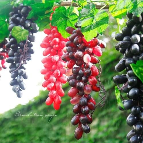 Artificial Fruit Grape High Simulation EP Material Low Price Sale Berry Decor Diy Home Decoration Accessories New Factory