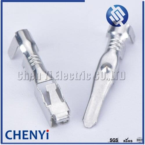 20 pcs Delphi 2.8 mm auto wire terminal brass crimp loose terminal for male female fog lamp light connector H11 H8 H9 Xenon Plug