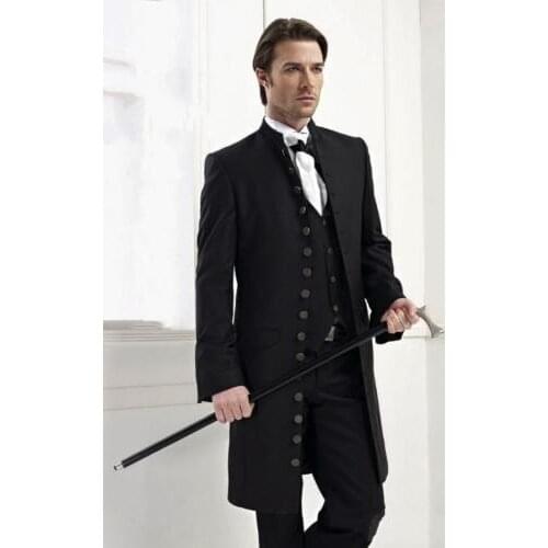 Handsome Groomsmen Wool blend Groom Tuxedos Mens Wedding Dress Man Jacket Blazer Prom Dinner (Jacket+Pants+Tie+Vest) A57