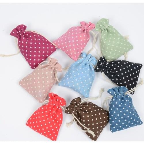 Small Fresh Drawstring Gift Cotton Linen Bag Cute Cartoon Travel Storage Bag Comb Soap Storage Package Cotton Cloth Bag Gift Bag