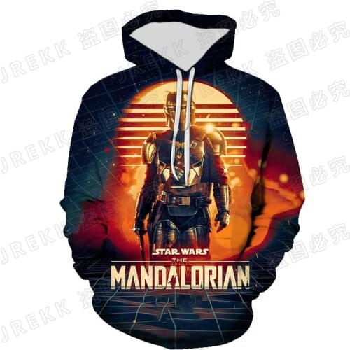 Star Wars 3D Print Men Sweetshirts Baby Yoda Fashion Oversize Long Sleeve Women Hoodie Streetwear Cool Children Clothing