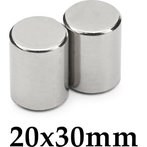 1pcs Neodymium N35 Dia 20mm X 30mm Strong Magnets Tiny Disc NdFeB Rare Earth For Crafts Models Fridge Sticking magnet 20x30mm