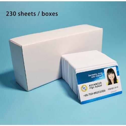 New White Inkjet Printable Blank Pvc Card 230pcs For Membership Card Club Card Id Card Direct Printing Of Coated White Card
