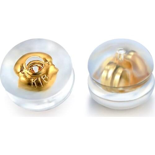 New Arrival 18K Yellow Gold Earrings Back AU750 Gold Earrings Stopper For High Quality Jewelry Accessories