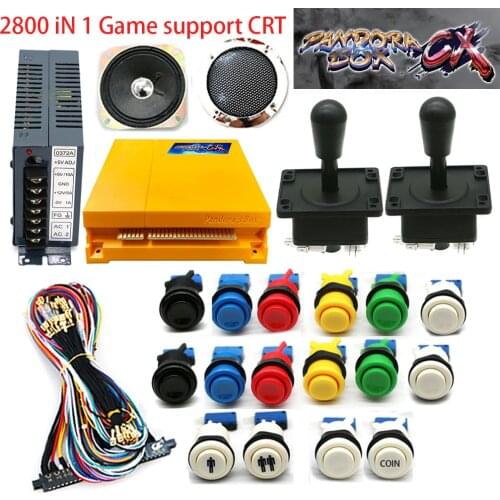 Original 3H 3A 3D Pandora Box 2800 In 1 Game Board DIY Kit HAPP Joystick Buttons Set For Jamma CGA CRT Arcade Machine Cabinet