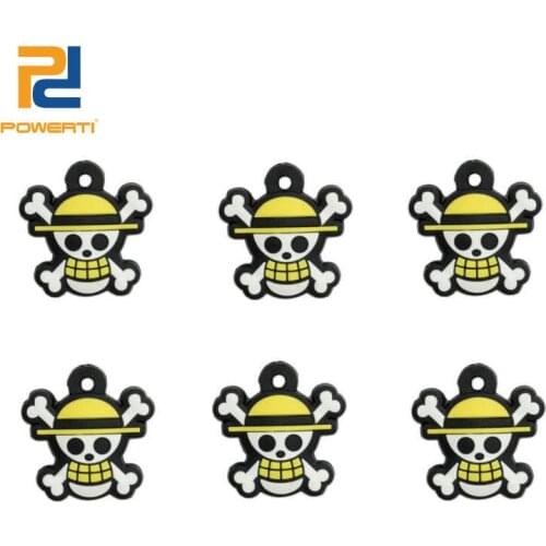 POWERTI 8pcs/lot Skull Tennis Vibration Dampers Cute Funny Shock Absorber Reduce for Tennis Racket