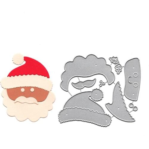 Father Christmas Dies Scrapbooking Metal Cutting Embossing Template Stencil DIY Card Handmade Craft Die Cut Stamps And Dies 2021