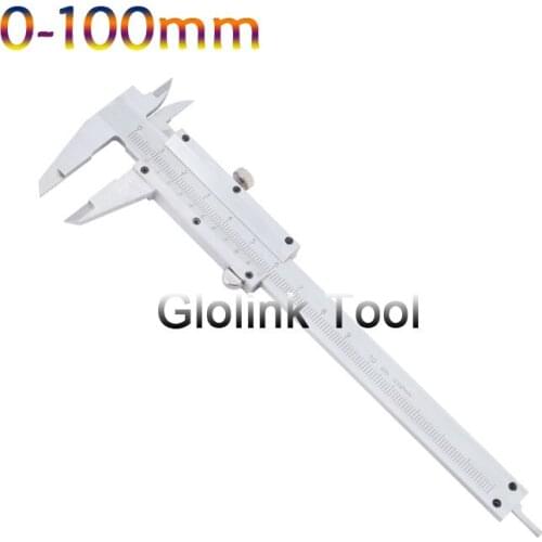 0-100mm 100mm Pocket Vernier Caliper Mini Gem Micometer Thickness Steel Hardened Metric Machinist Vernier Caliper Measure Tool