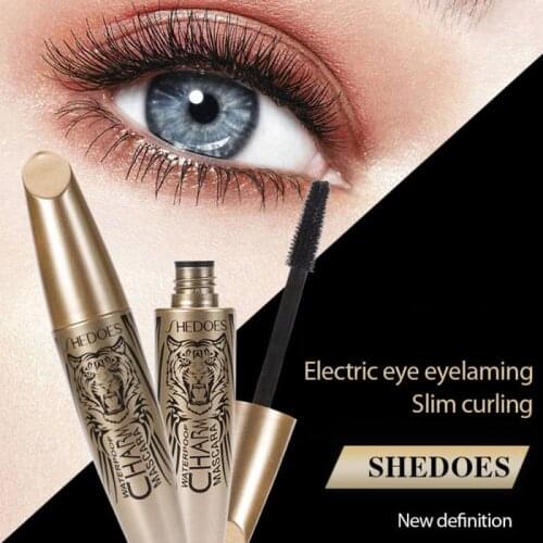 2021 New Tiger Head 4D Mascara Waterproof Thick Curling Encryption Lengthening Long Lasting Non-smudge Makeup Wholesale TSLM1